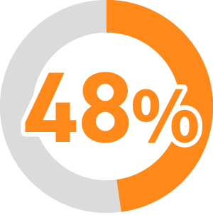 予算配分の課題 48%